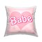 Stupell Industries Babe Pink Heart Phrase Decorative Printed Throw Pillow